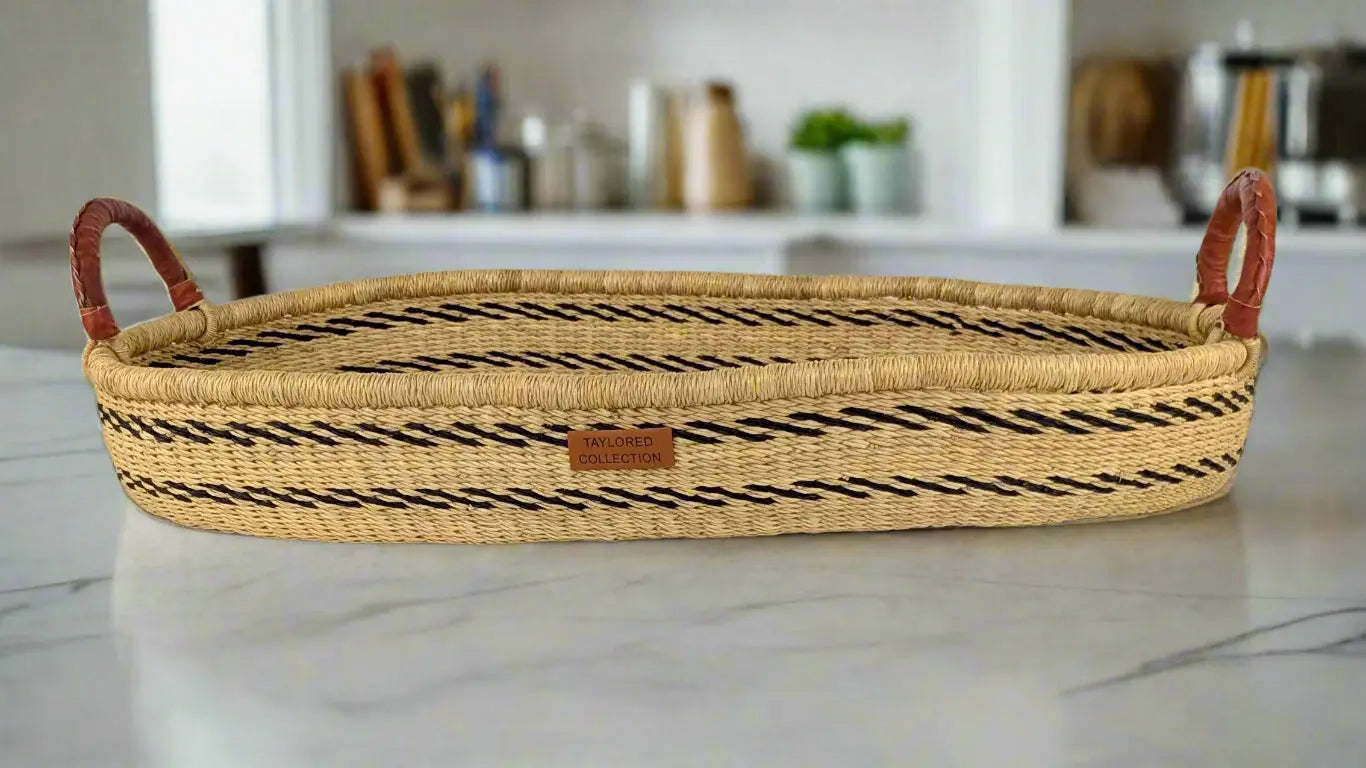 Mto Changing Basket Leather Handles The Taylored Collection
