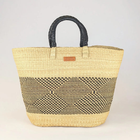 Over-sized Market Bag African Handwoven Basket The Taylored Collection
