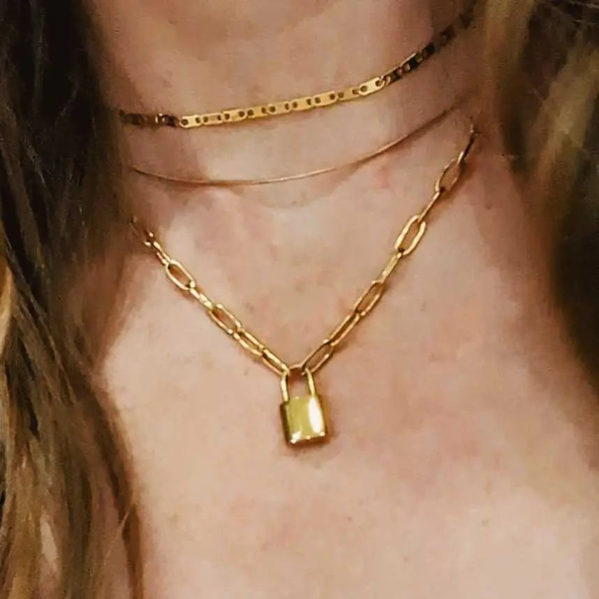 Padlock Pendant Necklace The Taylored Collection