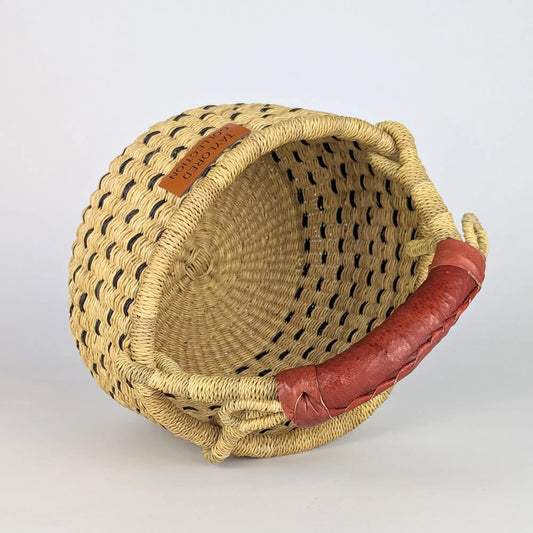 Petite Doa Black Dot Bolga Basket The Taylored Collection