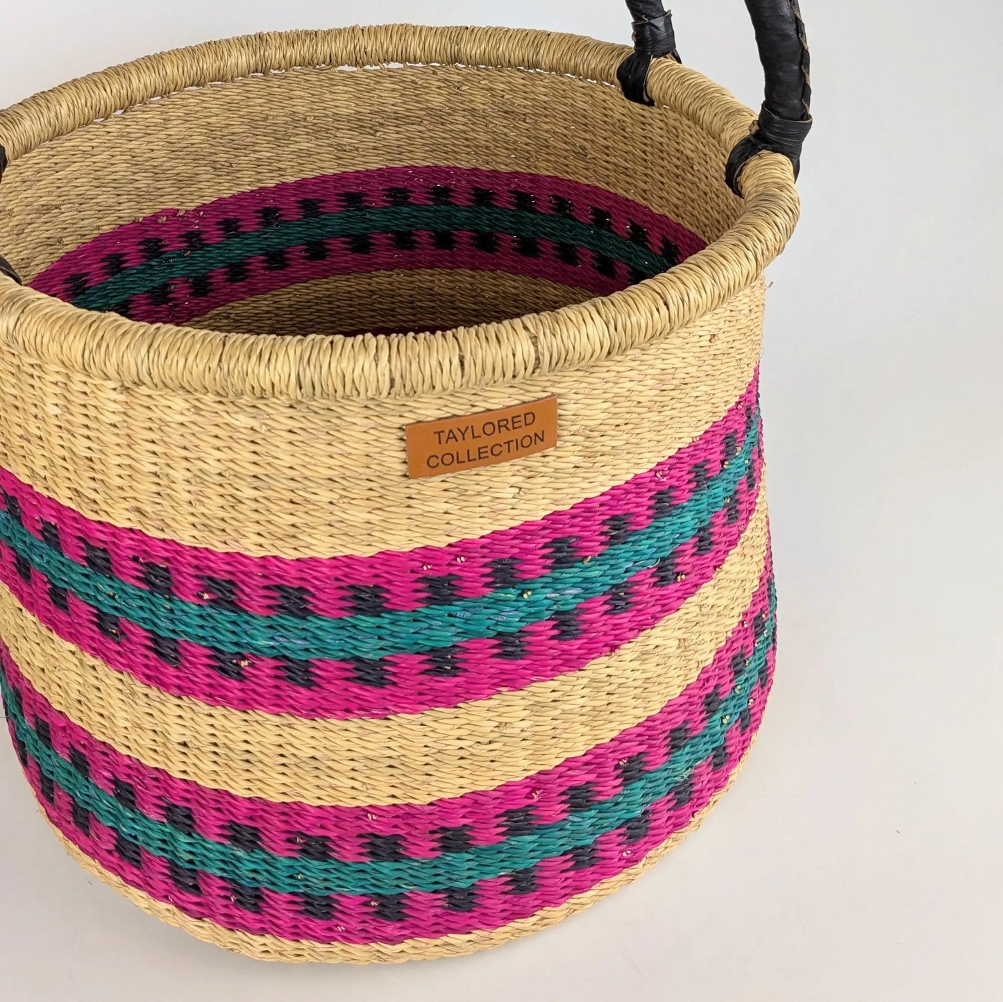 Pink Pattern Hamper Set of 2 The Taylored Collection