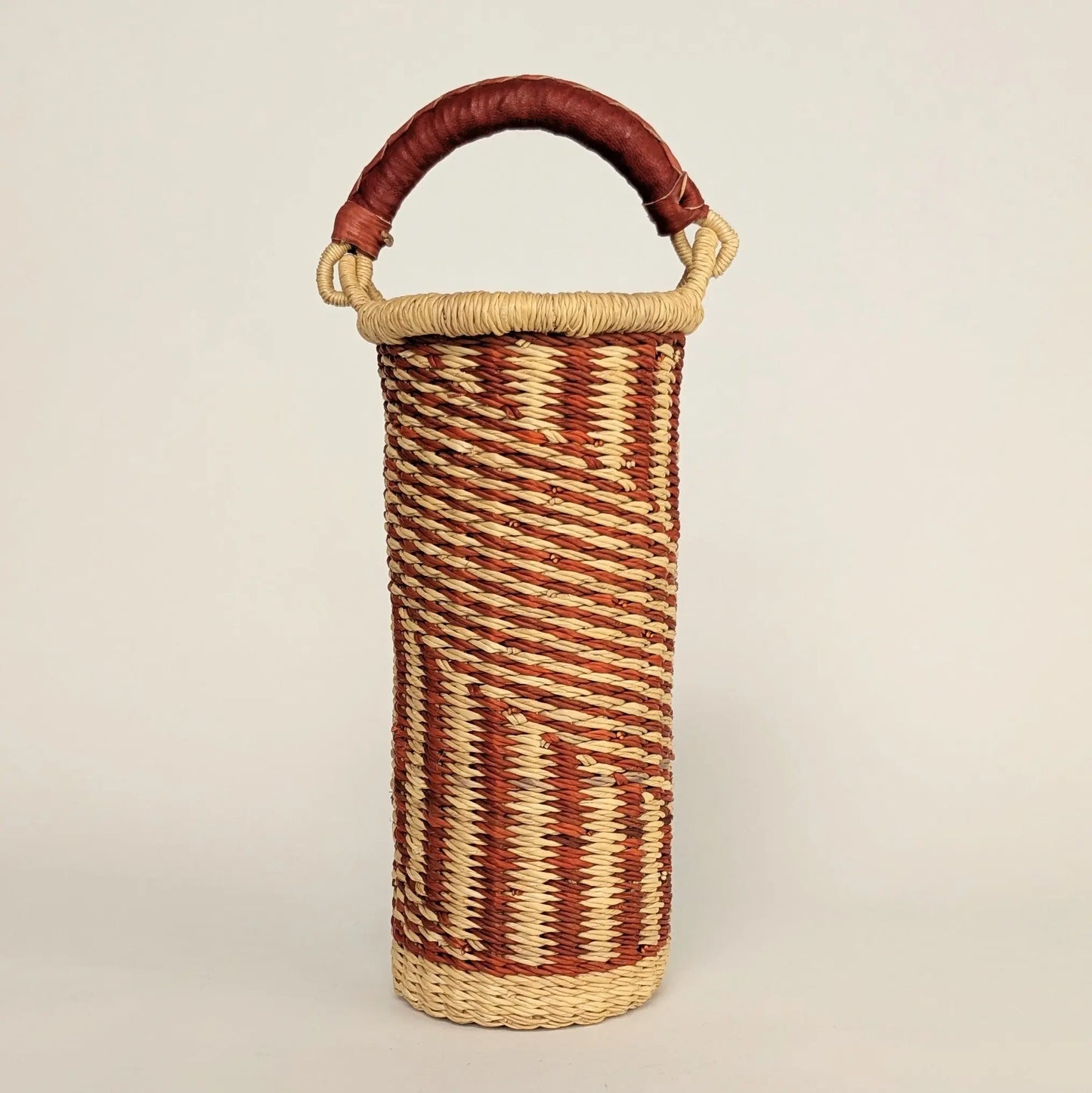 Wine Carrier - Rust Pattern
