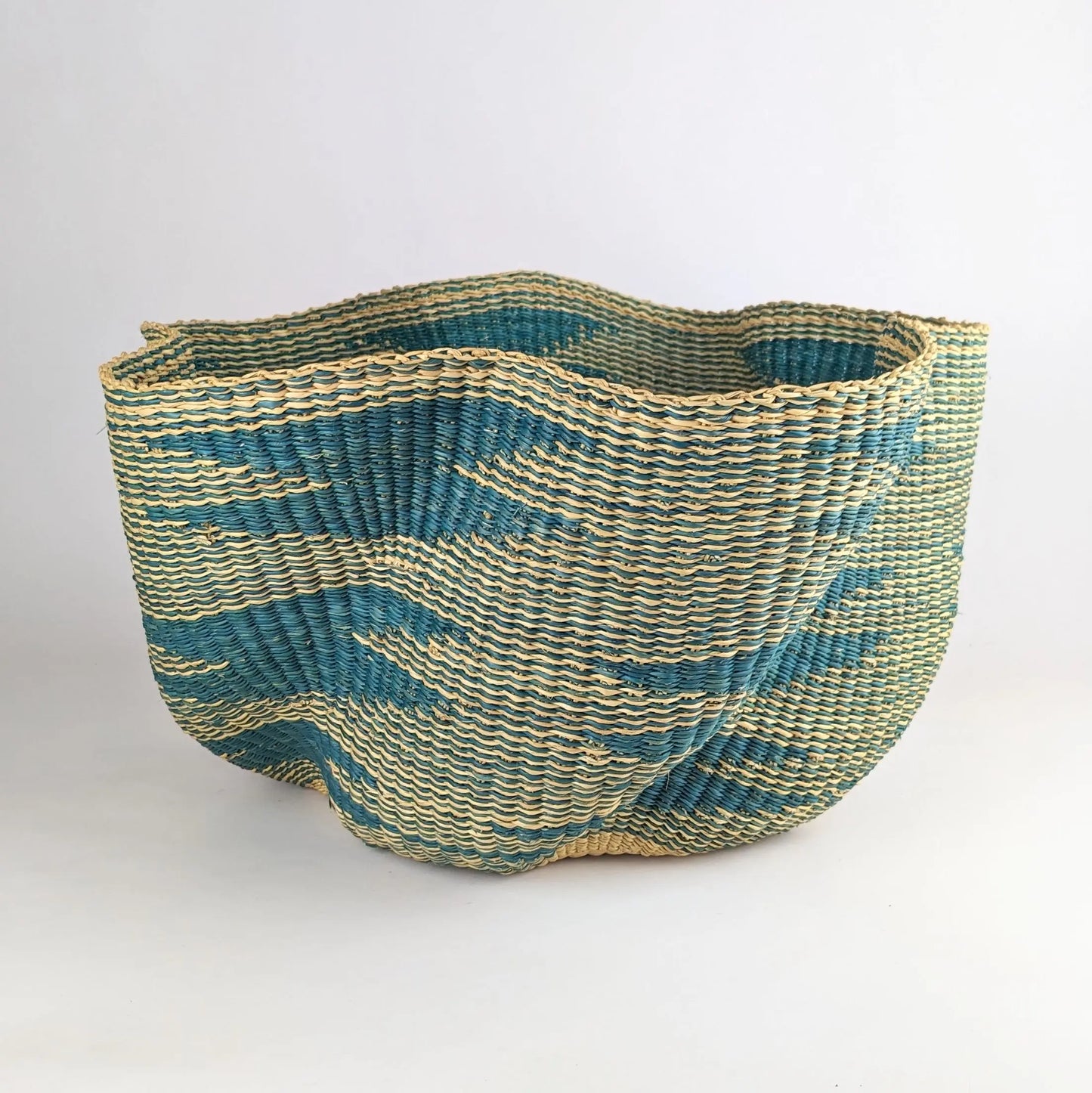 Artisan Wave Basket - Ocean Tribal Design The Taylored Collection