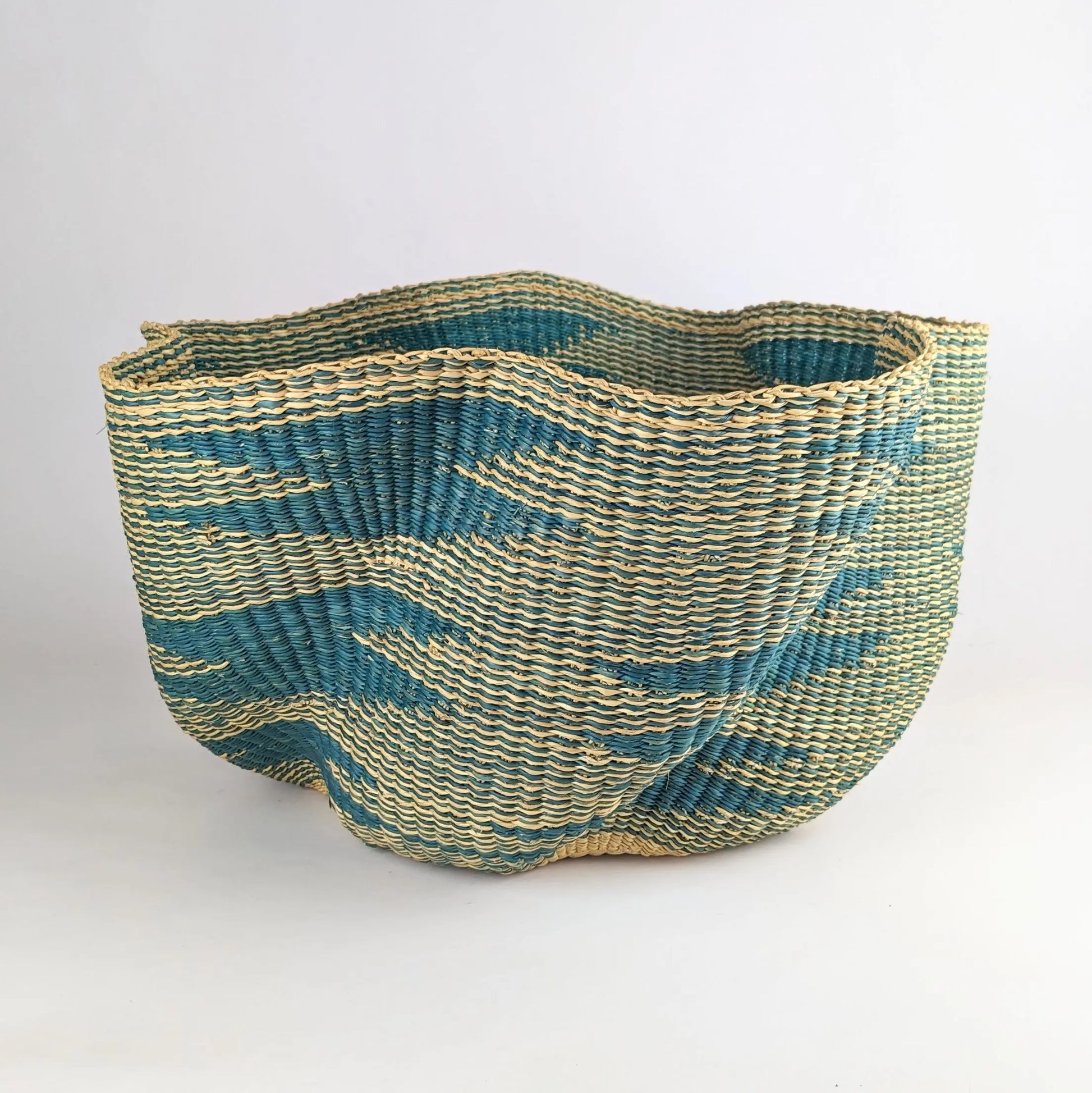 Artisan Wave Basket - Ocean Tribal Design The Taylored Collection