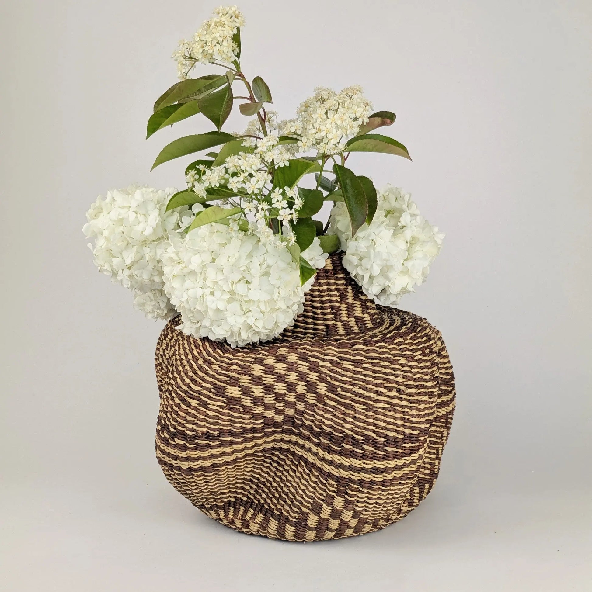 Brown Pattern Wave Vase - Medium The Taylored Collection