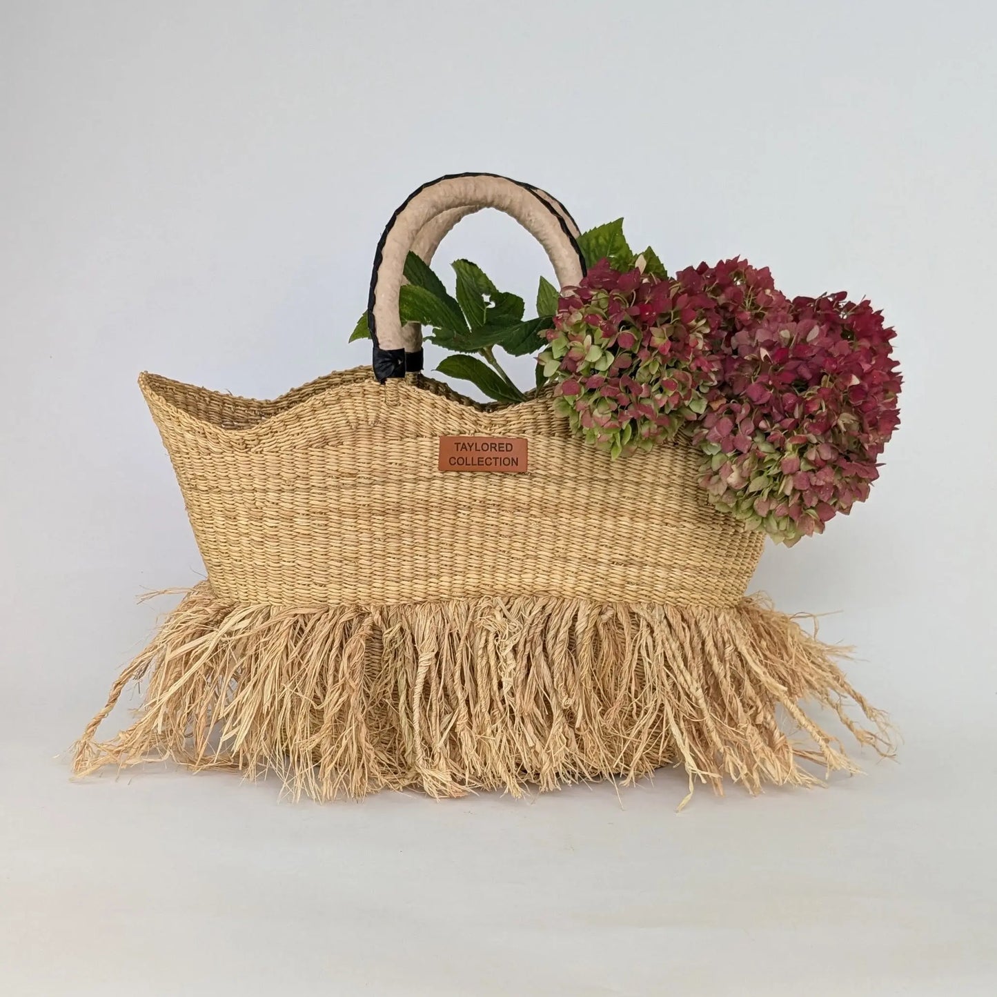 Fringe Market Bag - Cream Leather The Taylored Collection