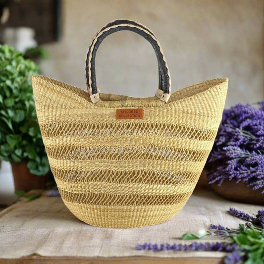 Grand Maji Resort Bag - Black Leather The Taylored Collection