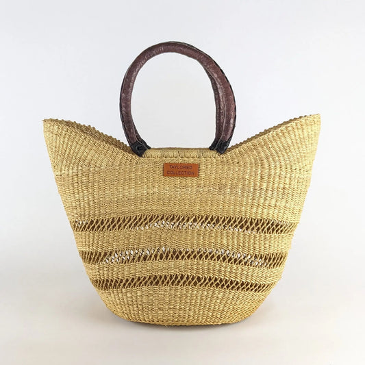Grand Maji Resort Bag - Brown Leather The Taylored Collection
