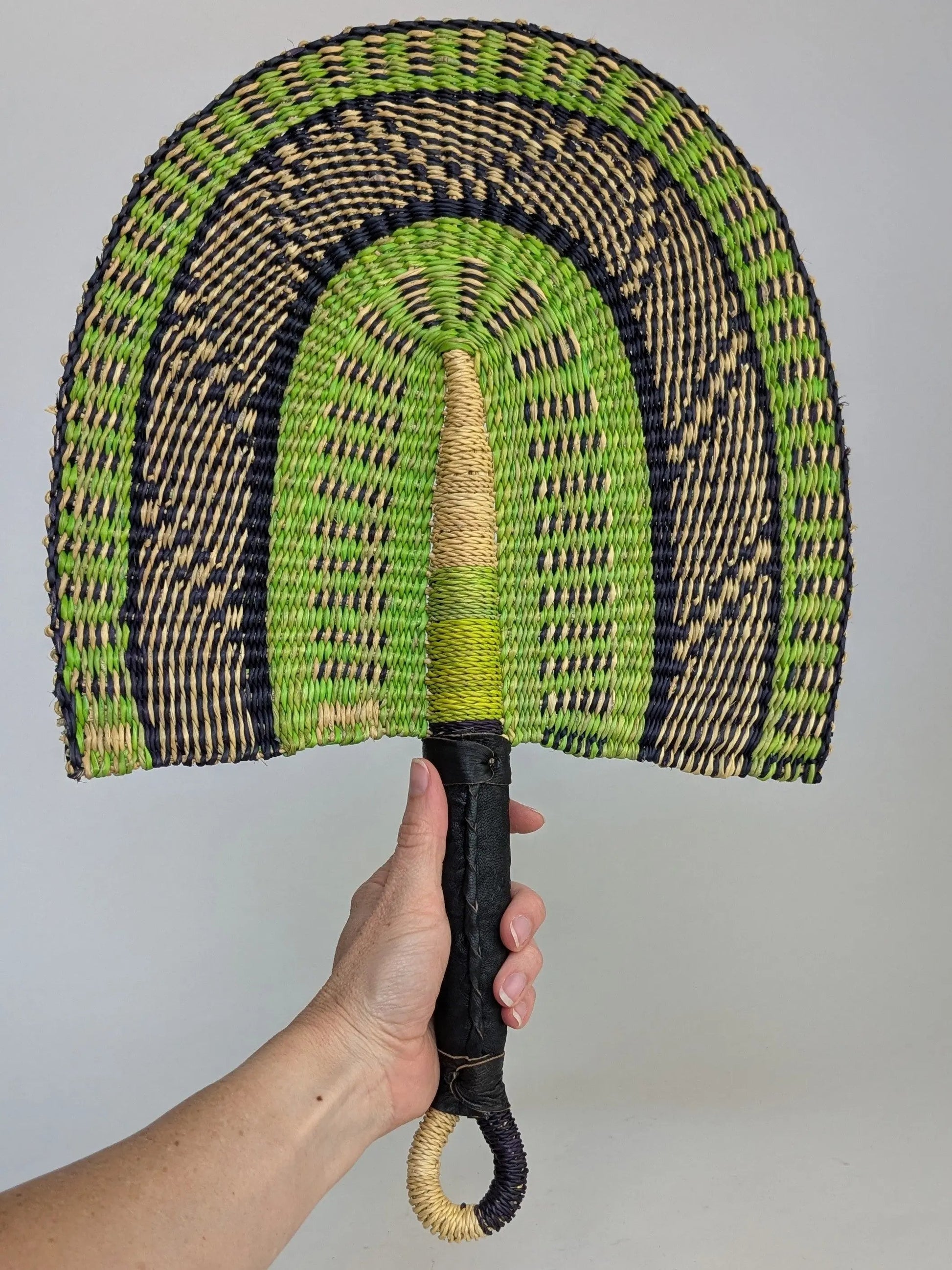 Nyasi Green Bolga Fan The Taylored Collection