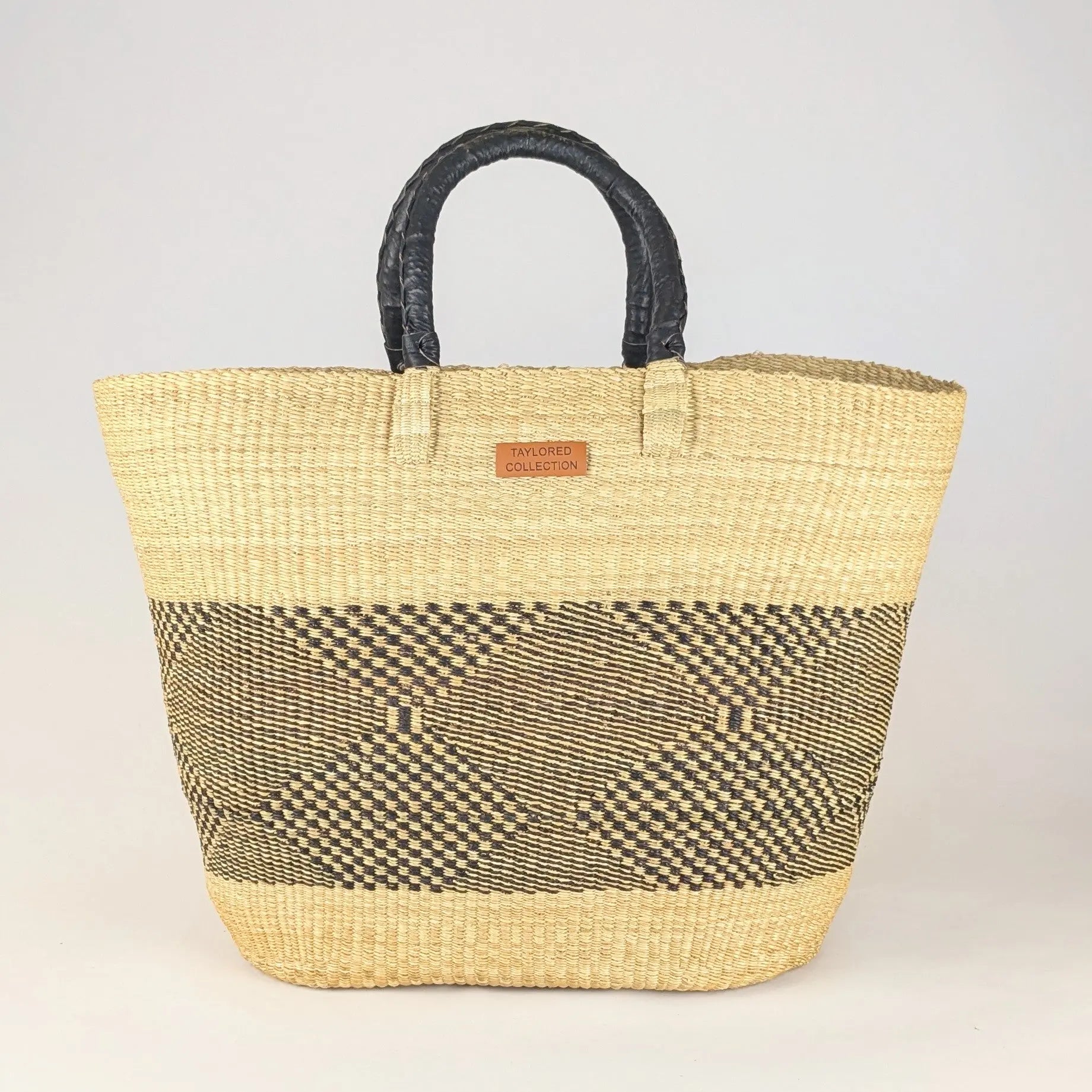 Over-sized Market Bag African Handwoven Basket The Taylored Collection