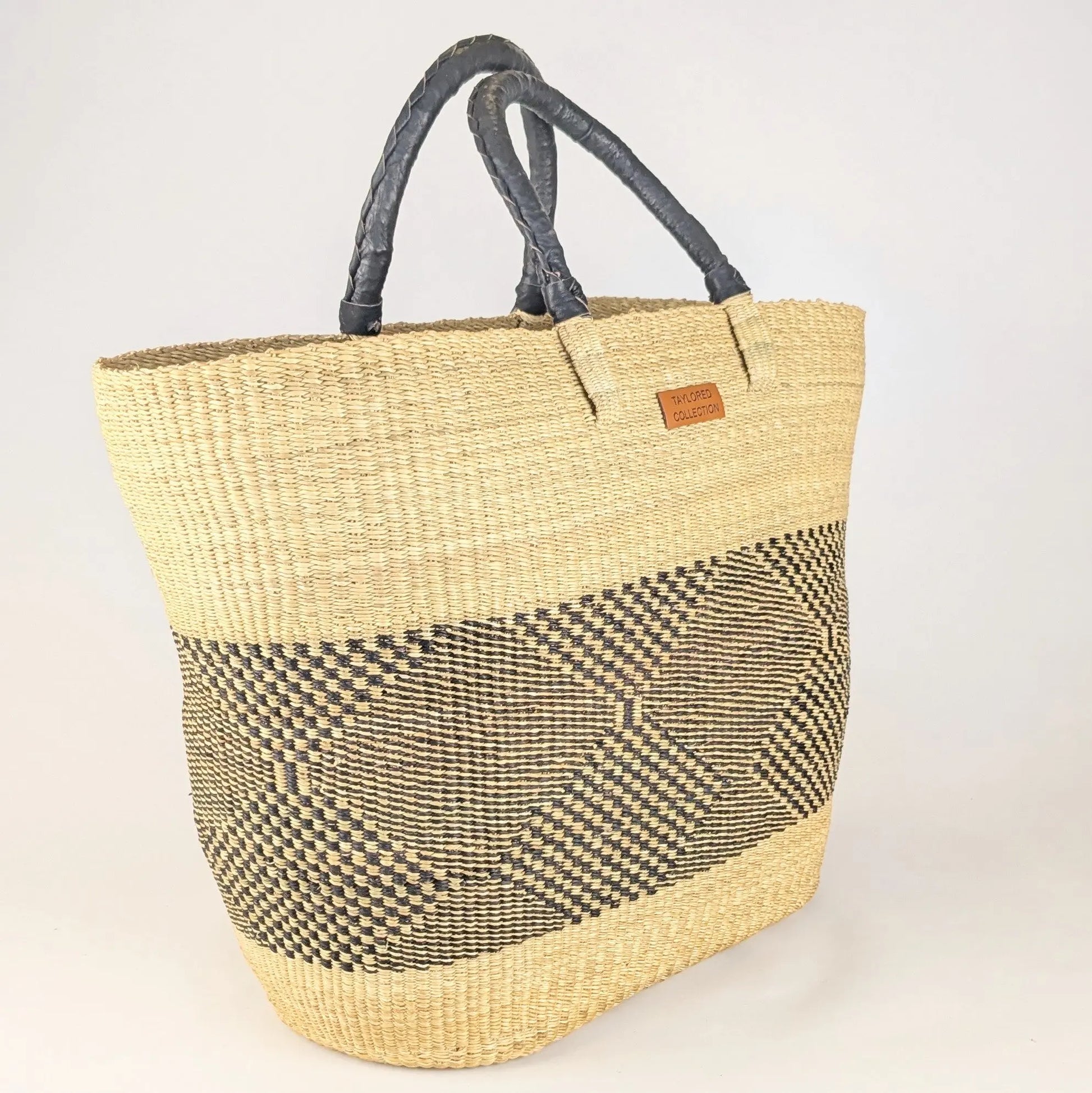 Over-sized Market Bag African Handwoven Basket The Taylored Collection