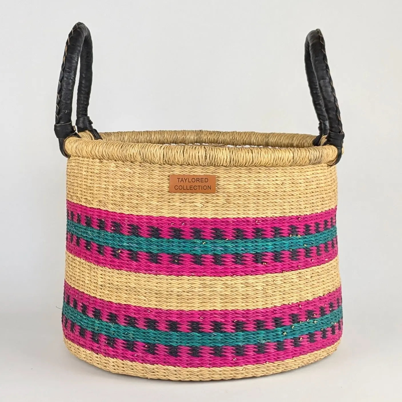 Pink Pattern Hamper Set of 2 The Taylored Collection