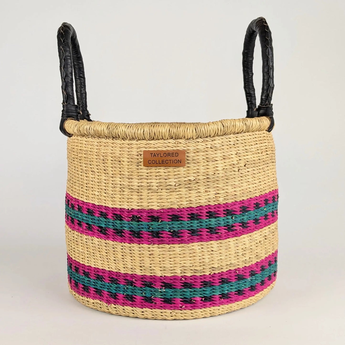 Pink Pattern Hamper Set of 2 The Taylored Collection