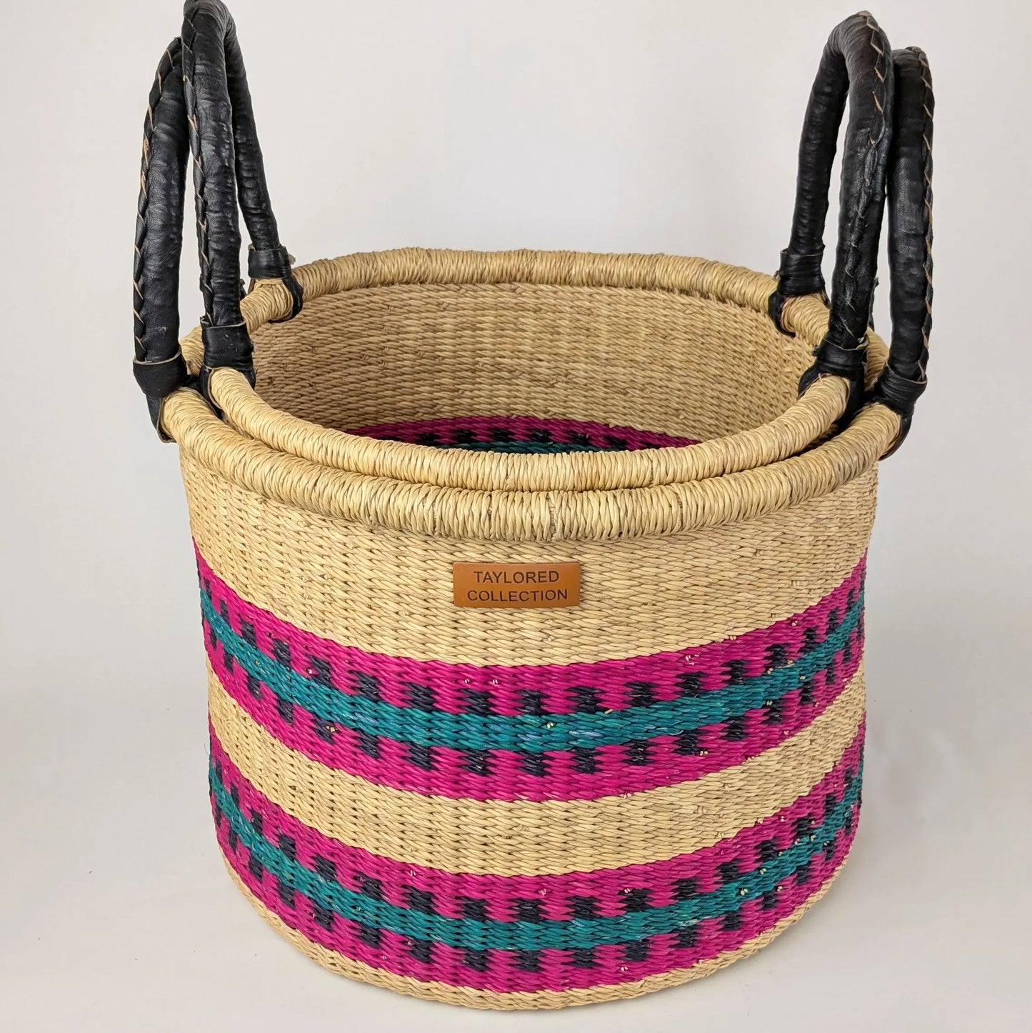 Pink Pattern Hamper Set of 2