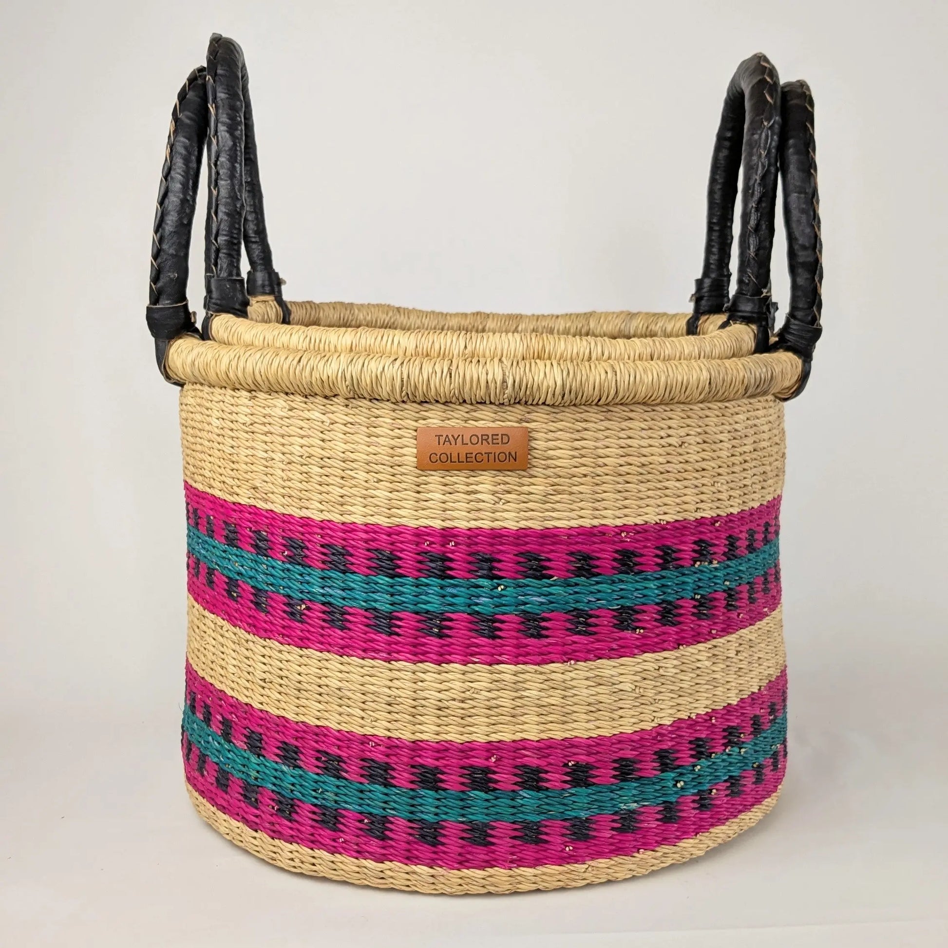 Pink Pattern Hamper Set of 2 The Taylored Collection