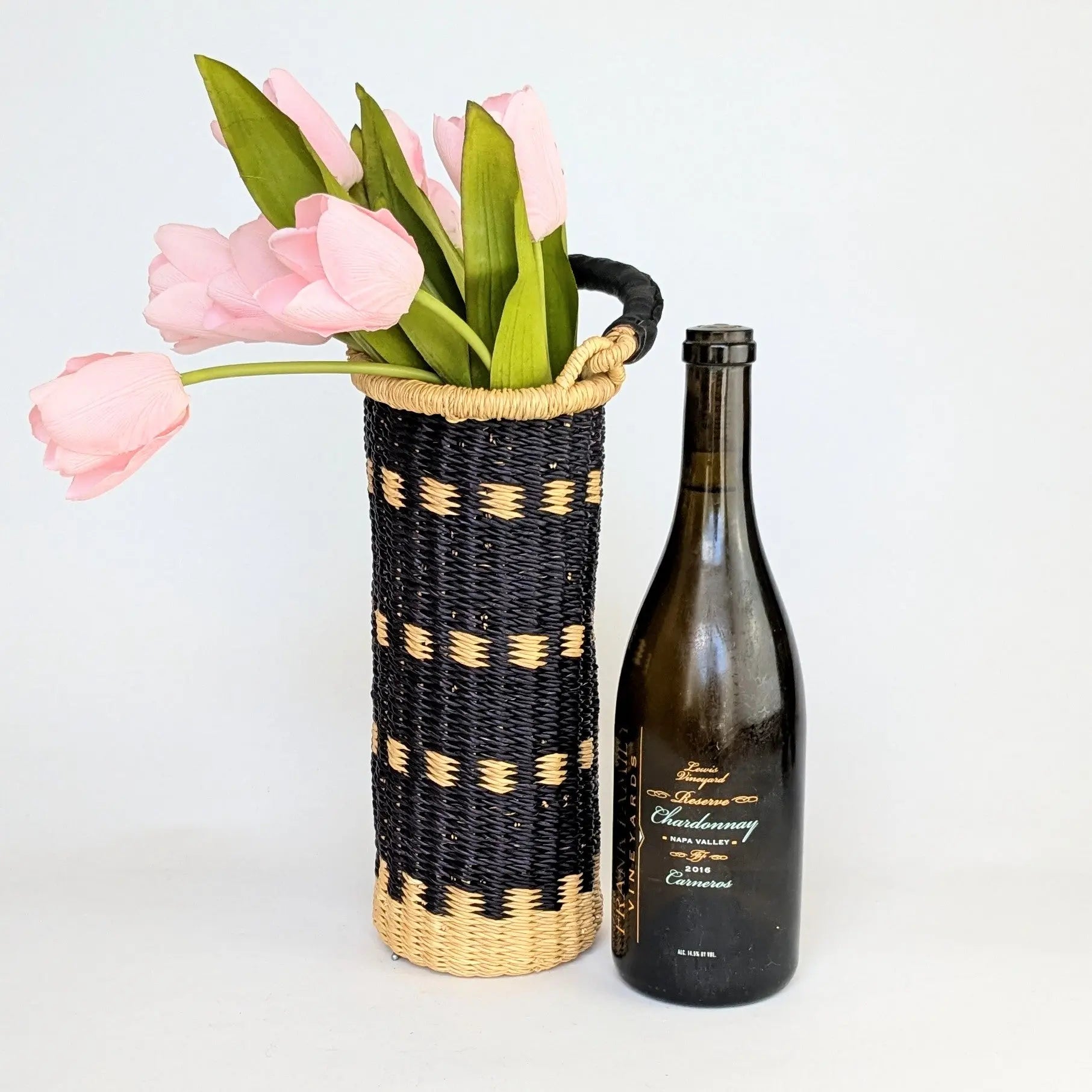 Wine Carrier - Black Design The Taylored Collection