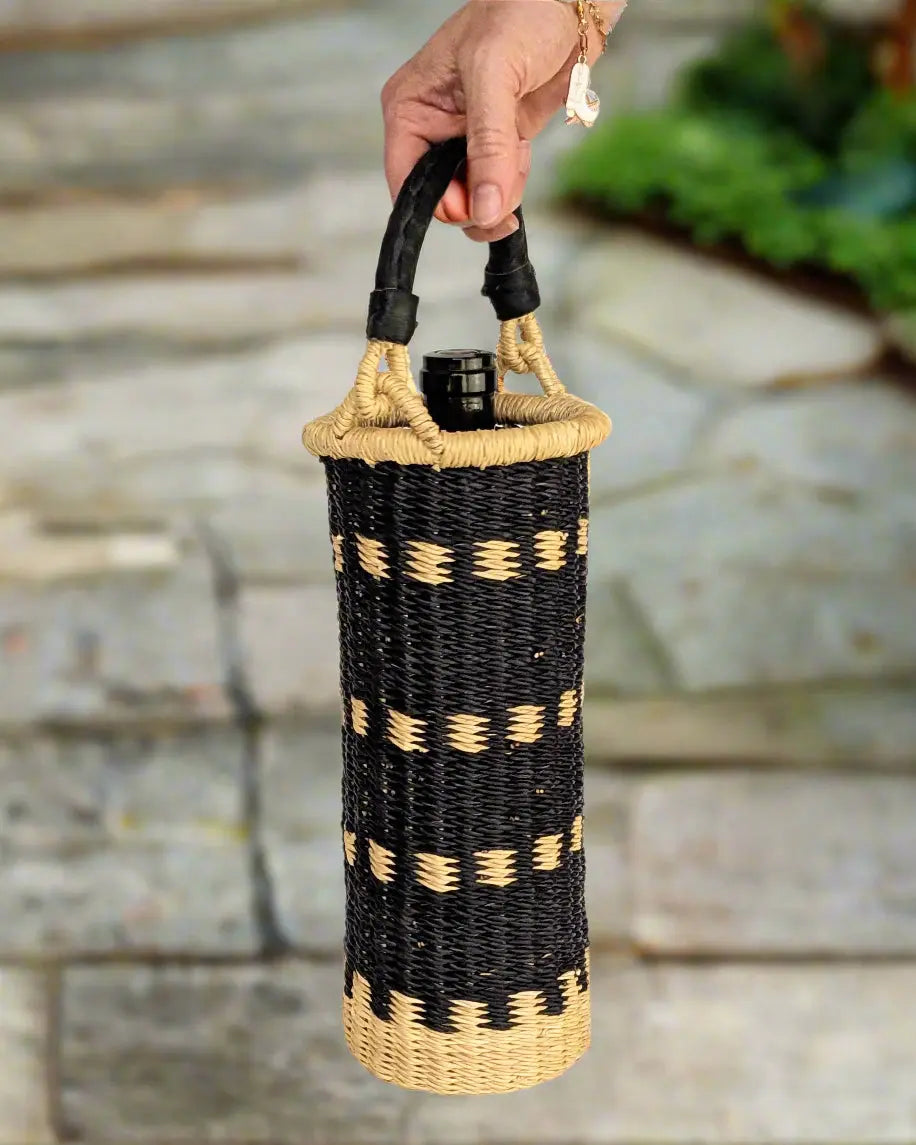 Wine Carrier - Black Design The Taylored Collection