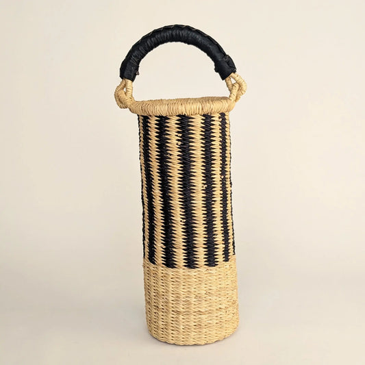 Wine Carrier - Black Stripe