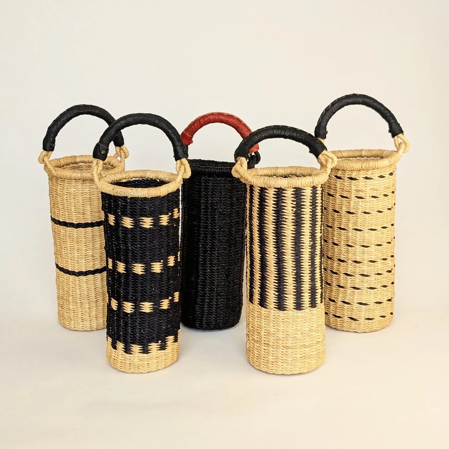 Wine Carrier - Black Stripe