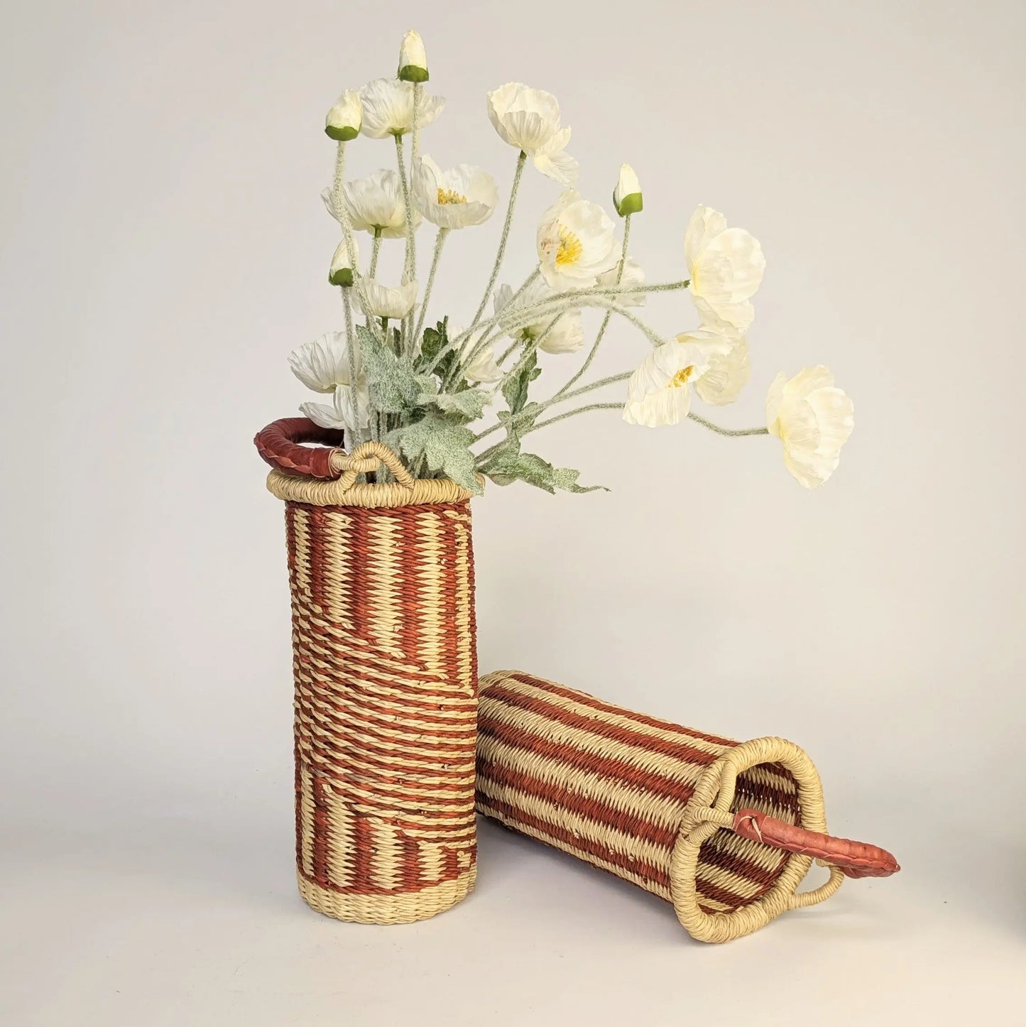 Wine Carrier - Rust Pattern