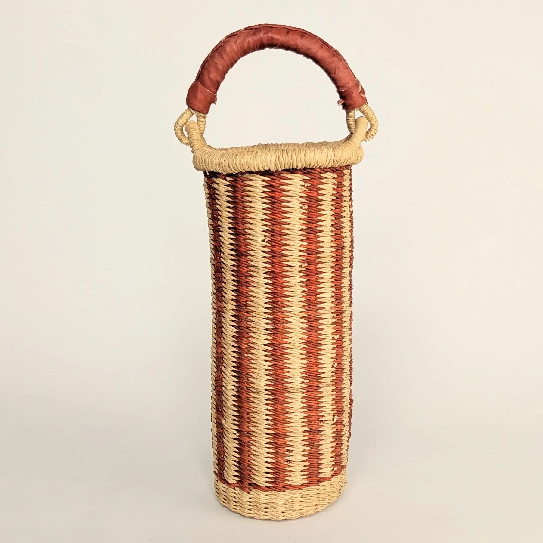 Wine Carrier - Rust Stripe The Taylored Collection