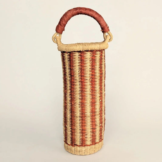 Wine Carrier - Rust Stripe The Taylored Collection