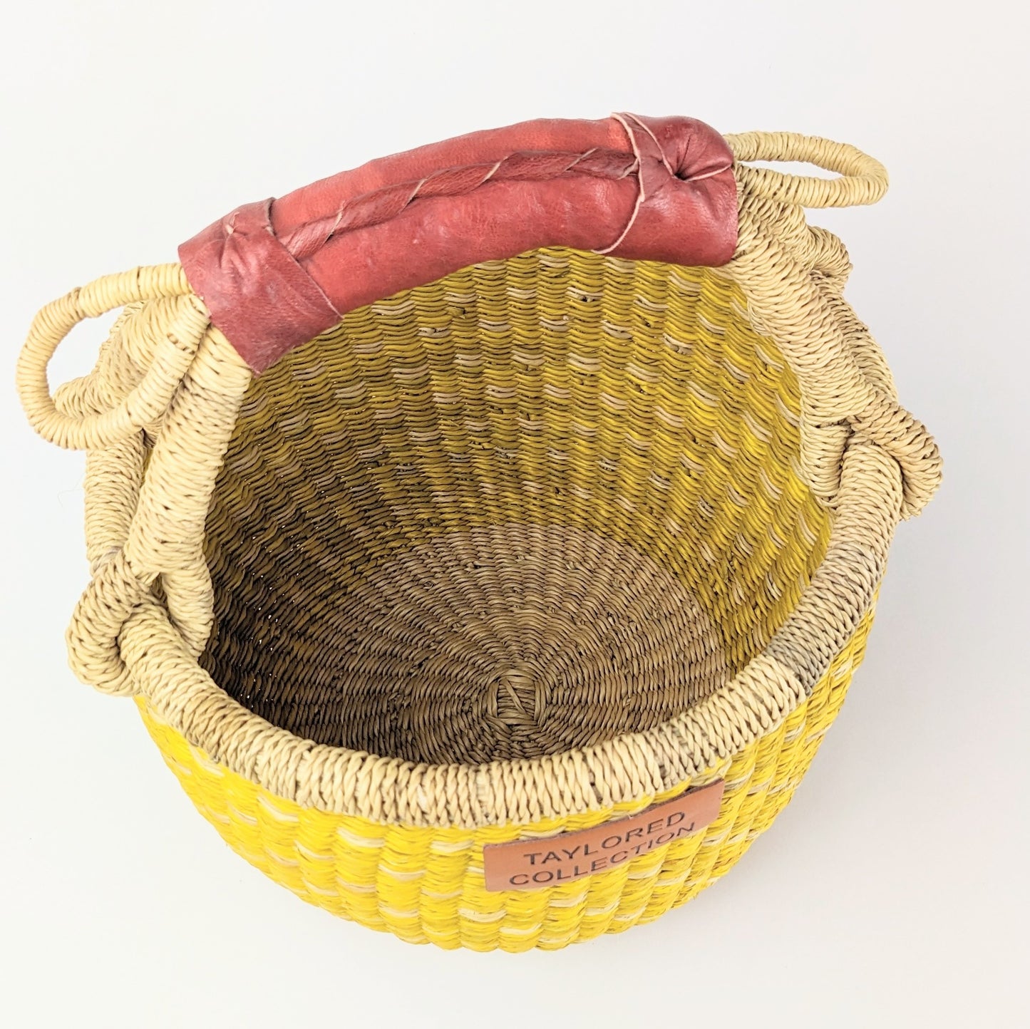 Ali Petite Bolga Basket - Natural Leather Handle