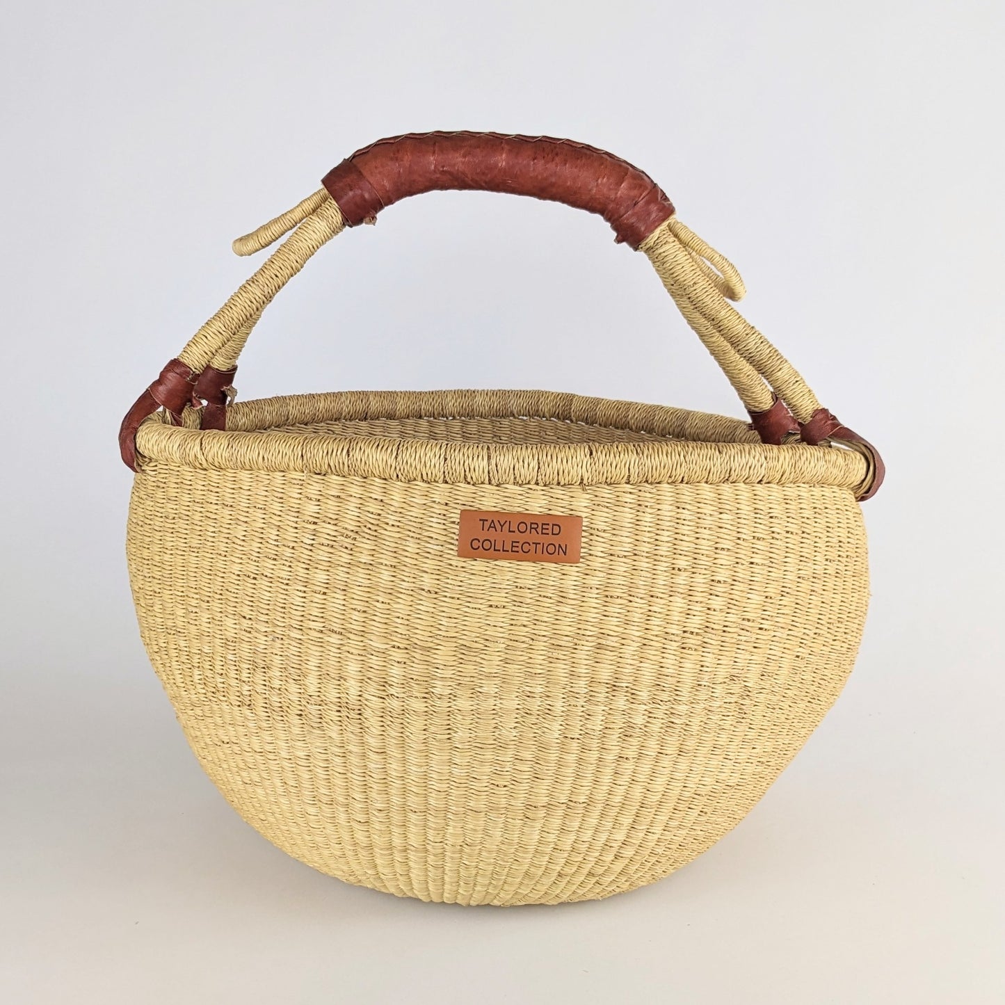 Asili Large Basket - Leather Handle