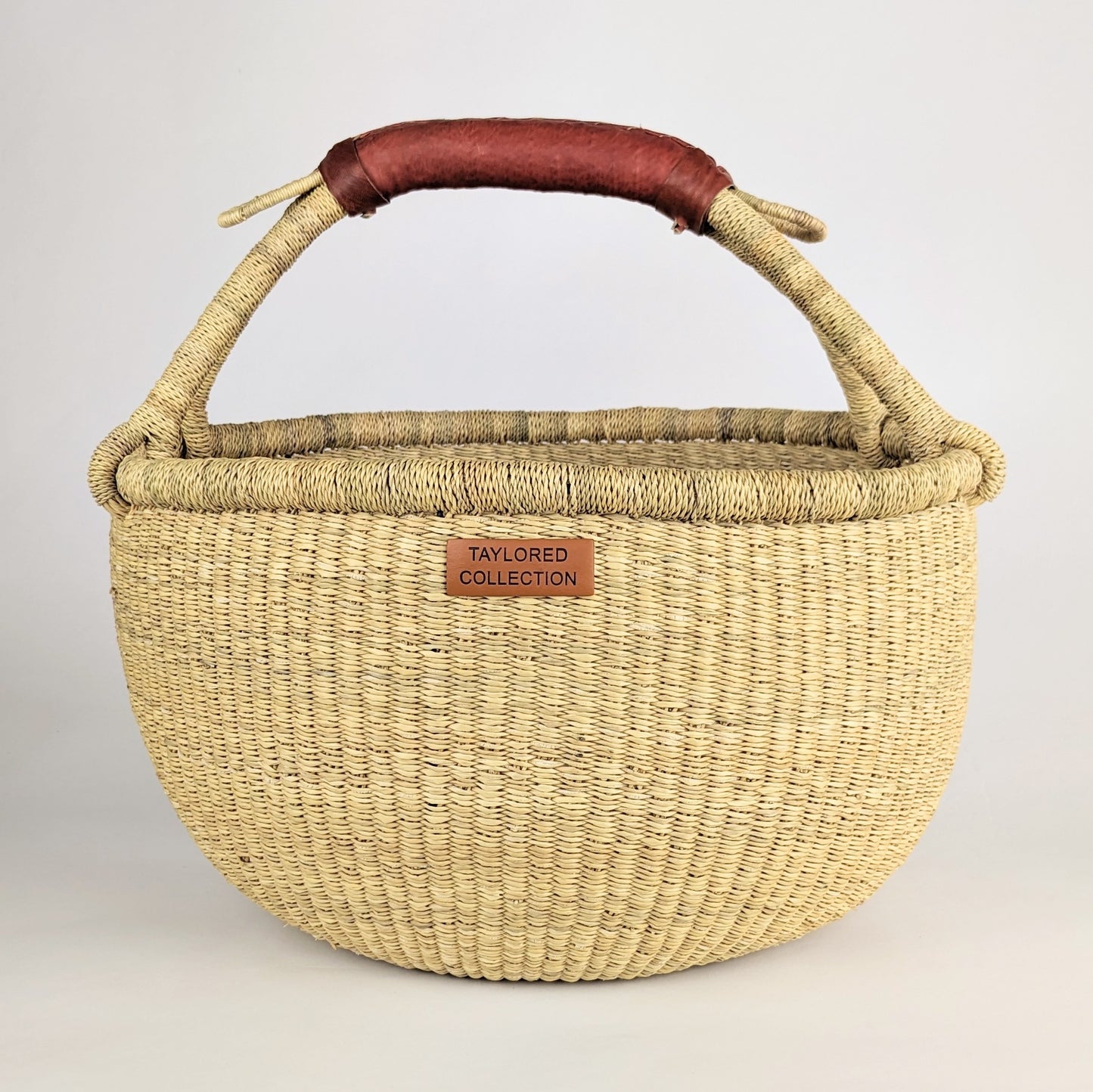 Asili Large Basket - Leather Handle