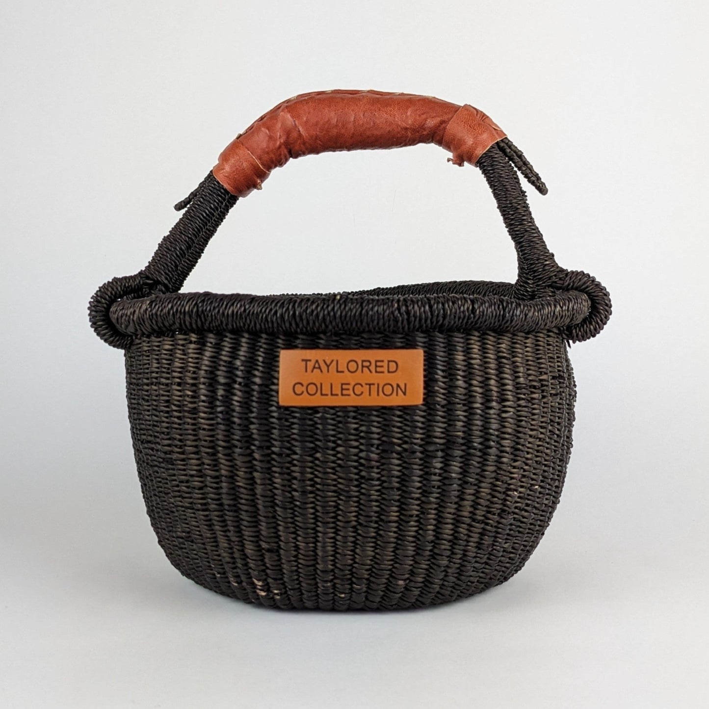 Petite Lome Bolga Basket - Leather Handle