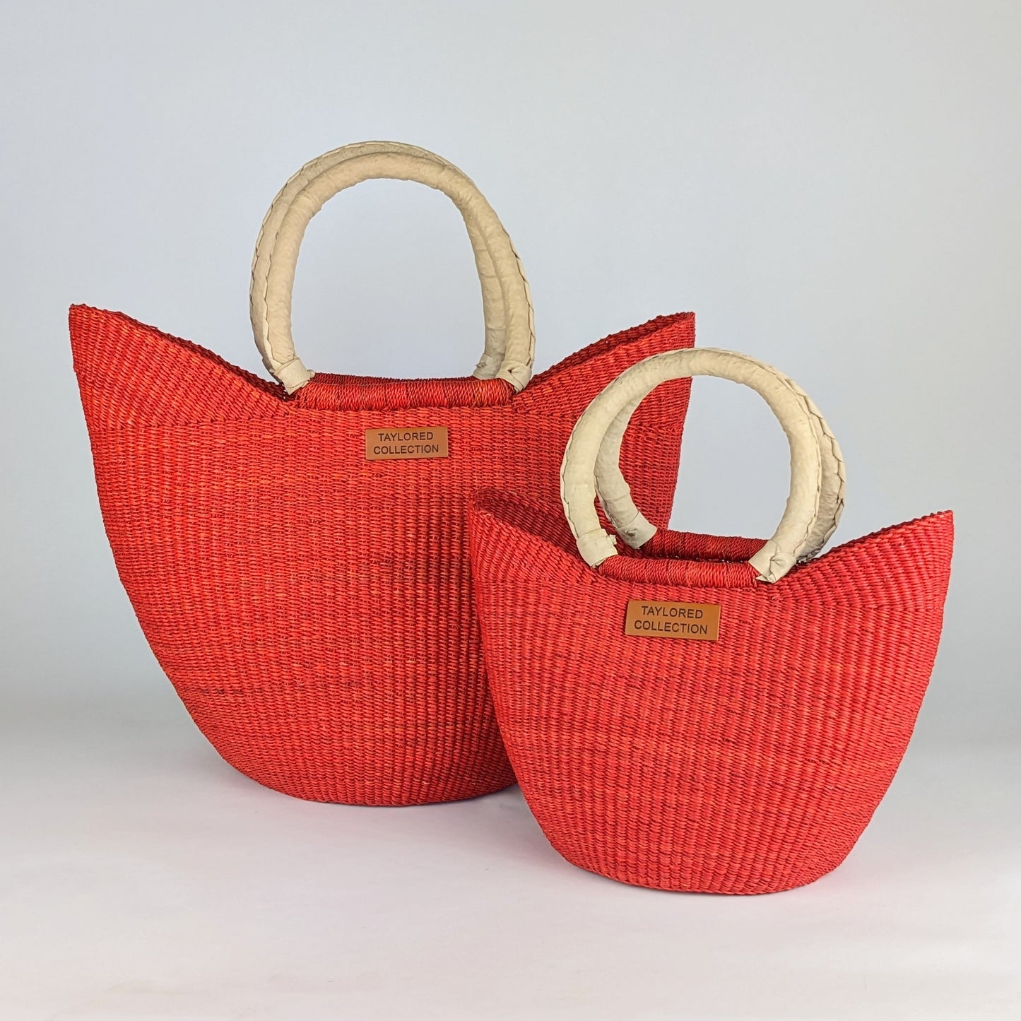 Nyra Carmine Matching Market Bag Set