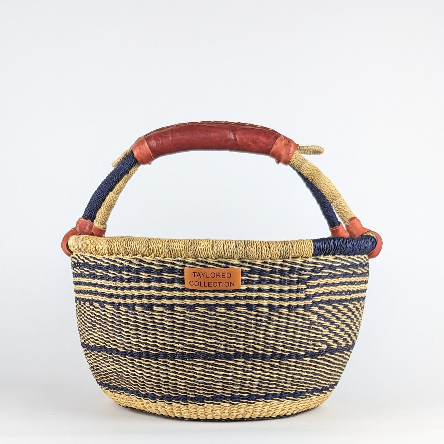 Oesi Bolga Basket Large - Natural Leather Handle