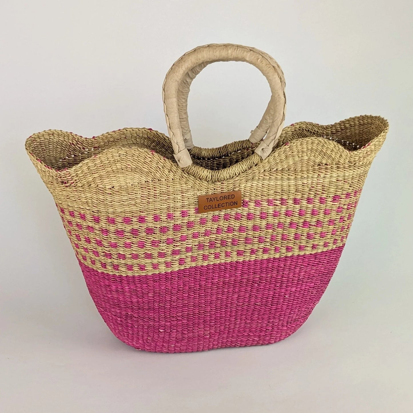 Rose Scalloped Tote - Large