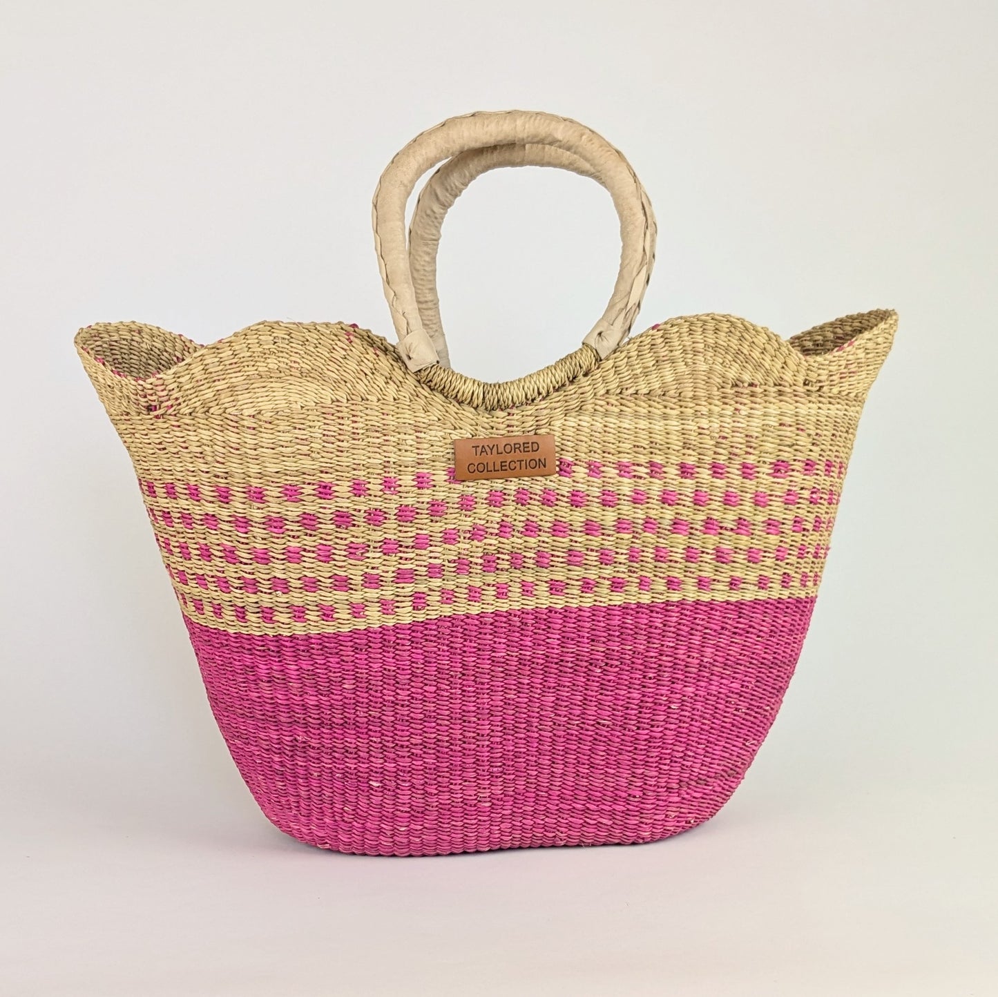 Rose Scalloped Tote - Large