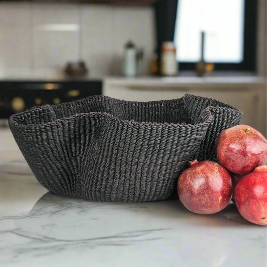 Artisan Wave Basket - Black