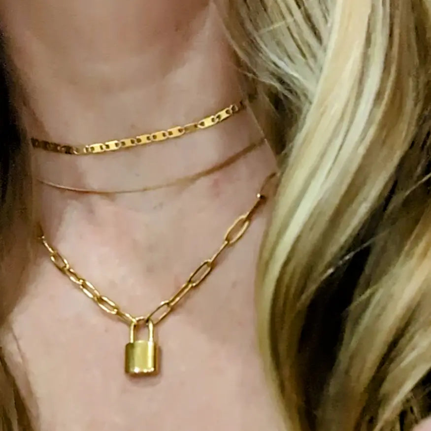 Padlock Pendant Necklace The Taylored Collection