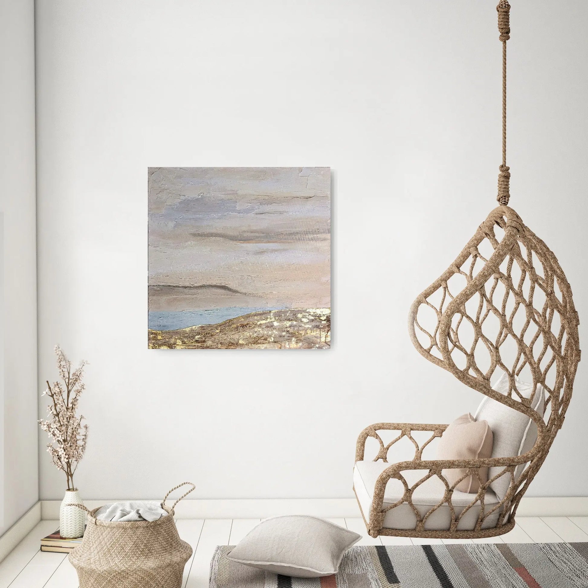 Serene Abstract Landscape Sweet Tangerine Art