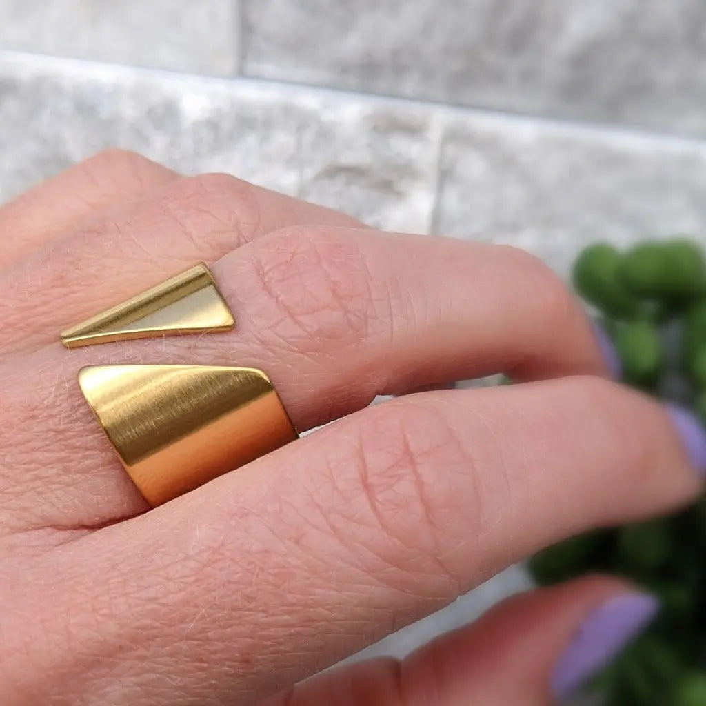 Split Cuff Ring Gold The Taylored Collection