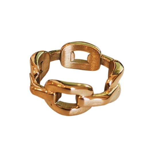 Cuban Link Chain Ring