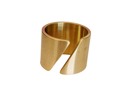 Split Cuff Ring Gold